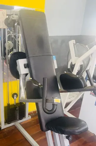 Desenvolvimento lateral da Technogym<br>É a Glúteo da Hoist