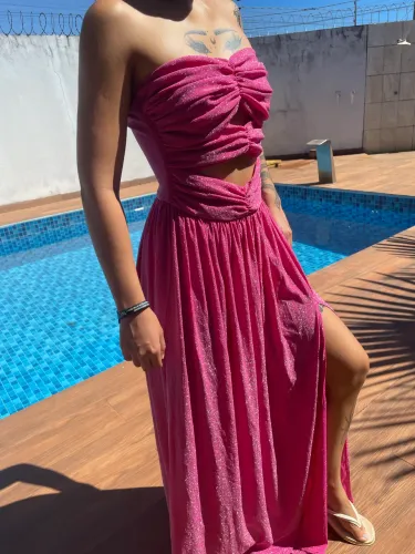 Vestido rosa festa/formatura/casamento