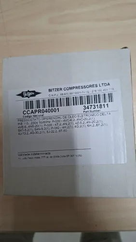 Pressostato diferencai de óleo eletrônico delta p-II