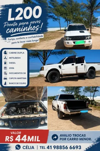 Mitsubishi L200 GL 2.5 4X4 CD Diesel 2006