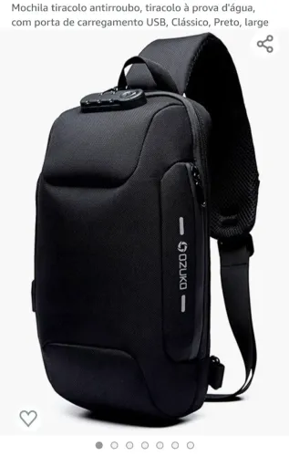 Mochila transversal ant iroubo a prova d'água