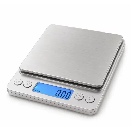 Balança Digital de Cozinha em Aço Inoxidável com Display