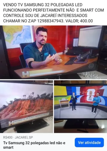 Tv Samsung 32 polegadas nao e smart