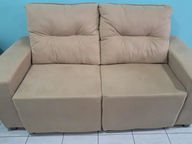 sofá dois lugares novos ideal para apartamento