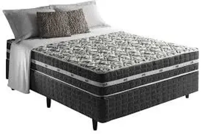 Colchão Queen Molas Ensacadas Black Graphite Cinza Anjos 