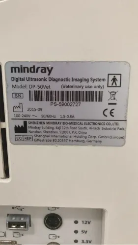 Ultrassom Veterinário Mindray DP-50 Vet - Excelente Estado 2015