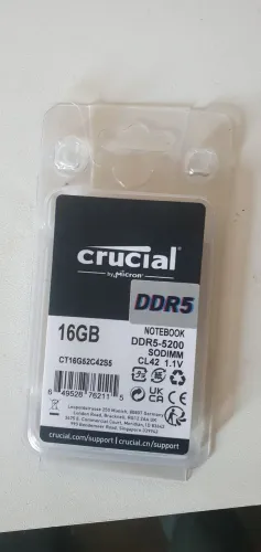 Pente memória RAM ddr5 5200mhz lacrado.