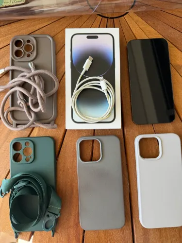 iPhone 14 Pro Max 128g preto- 78% nível bateria 