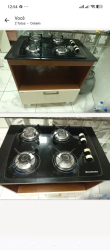 Balcão com Cooktop de 4 bocas 