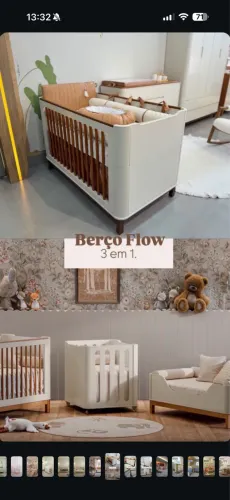Berço evolutivo 3 em 1 matic flow
