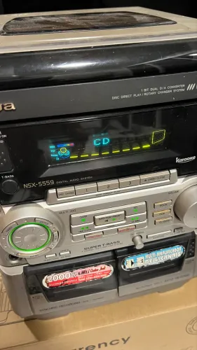 Aparelho de som Micro System Aiwa  NSX-S559 um clássico da marca