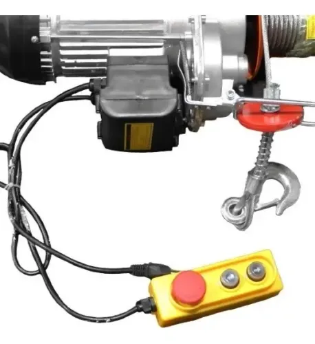 Guincho Elétrico 500kg A 1000kg Vte1000-2 Vulcan Cor Laranja 12 Metros 220v