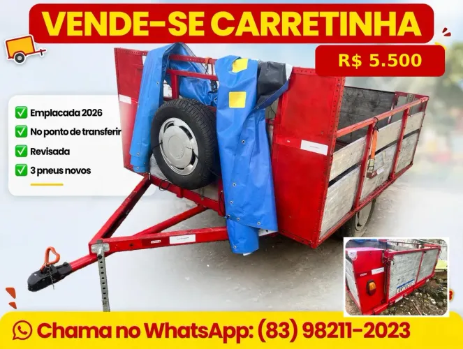Vendo reboque carretinha 