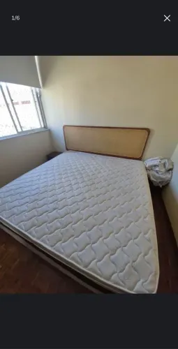 Cama king, box + colchão