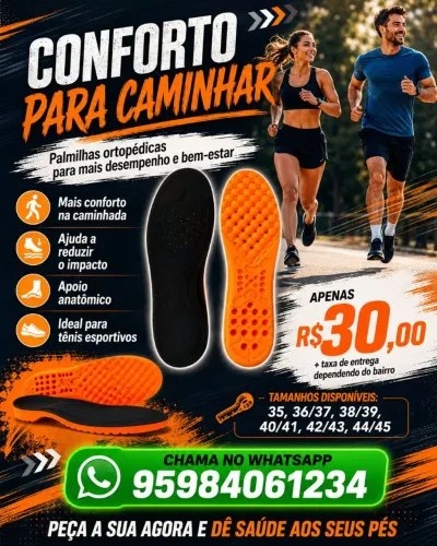 Palmilhas ortopédicas