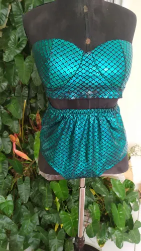 Fantasia de carnaval calcinha e top animal print