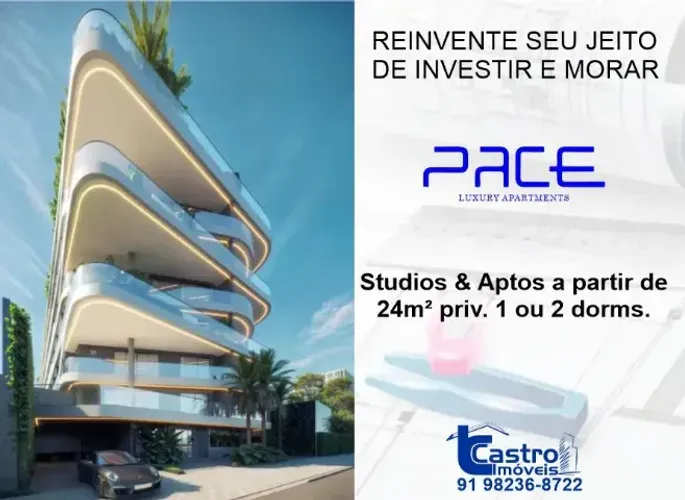 Condomínio PACE. Studios & Aptos com 1 ou 2/4 e 1 vaga. W018