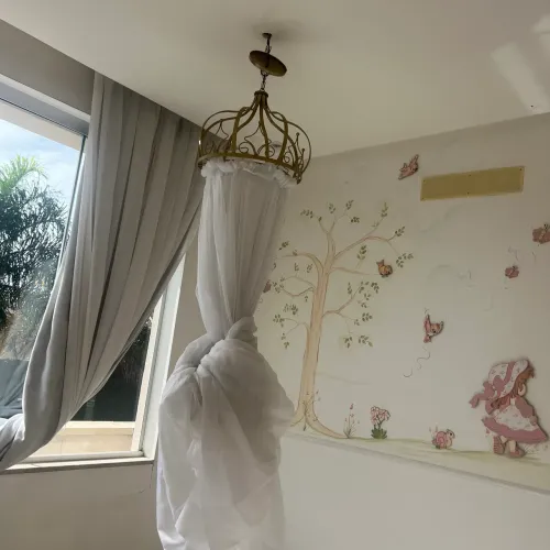 Mosquiteiro de teto com suporte 