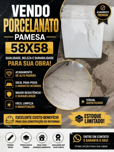 Vendo Porcelanato Pamesa 58x58.