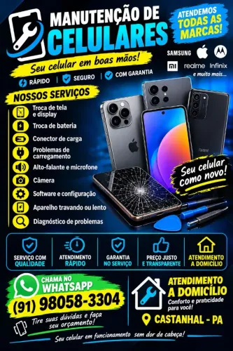 Técnico em manutenção de celulares