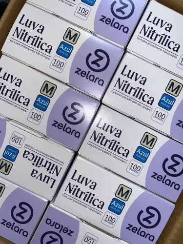 Luva nitrilica 