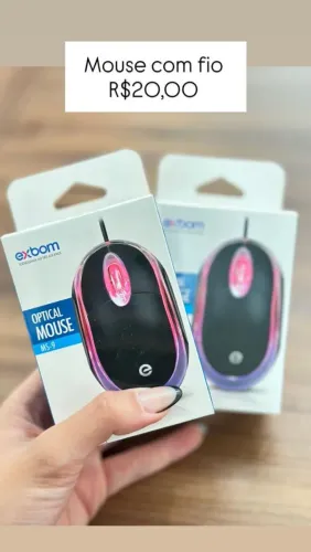 Mouse com fio exbom