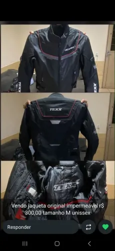 Vendo jaqueta impermeável tamanho M unisex