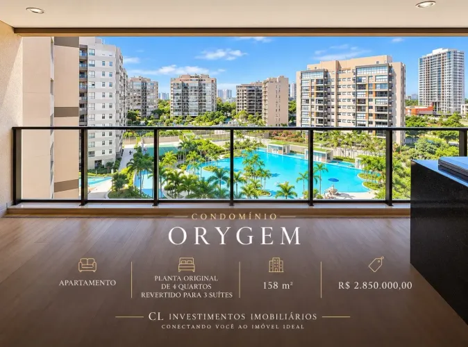 Apartamento no Orygem Acqua Home na Barra da Tijuca