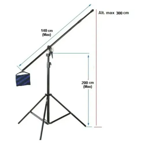 Tripé De Iluminação Girafa Greika Ys513 Com Bolsa