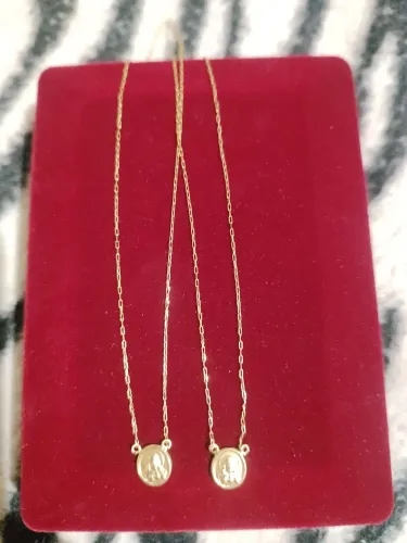 Vendo escapulário Ouro 18k modelo unissex tamanho 65 centímetros