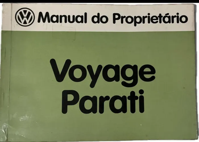 Manual proprietário original VW Parati/Voyage quadrado