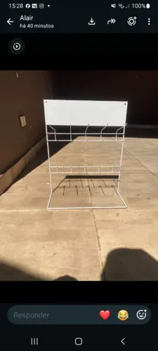 Expositor de balcão para encartelados de temperos e chá