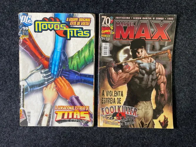 2 HQs em Quadrinhos ? Novos Titãs e Marvel Max