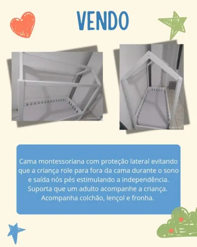 Cama Montessoriana infantil