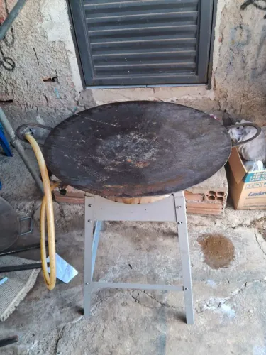 Tacho Grande 59 Centímetros Fogareiro A Gás Completo