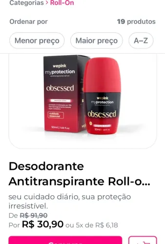 We Pink desodorante