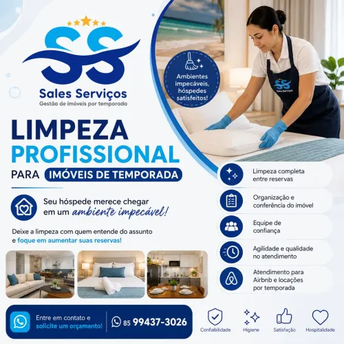 Limpeza profissional para imóveis de temporada