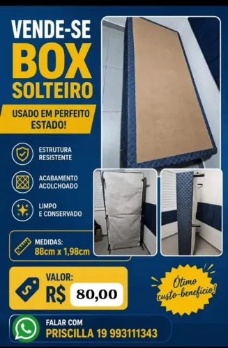 Box cama solteiro 80,00