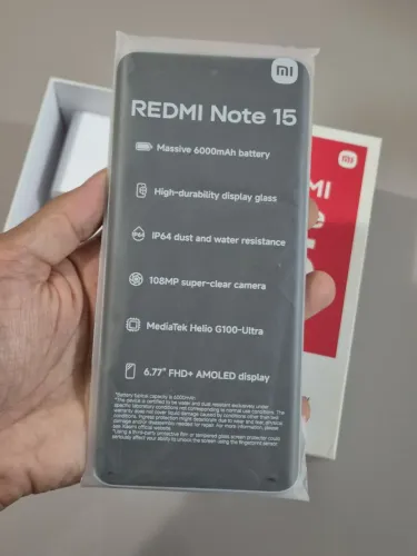 Vendo redimi note 15 256 gb 8 gb 4 meses uso