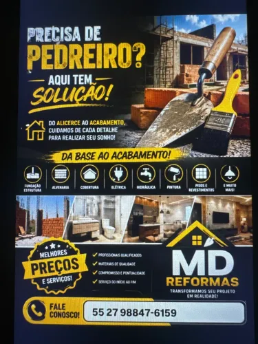 Pedreiro da base ao acabamento
