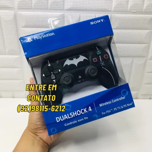 Controle Ps4 Sem Fio Personalizado Batman