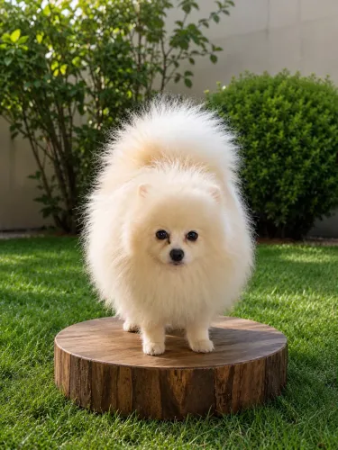 Lindo Lulu da Pomerânia Branco disponível venda!