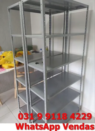 Estantes de aço prateleiras com 40 cm de profundidade novas Frete grátis 