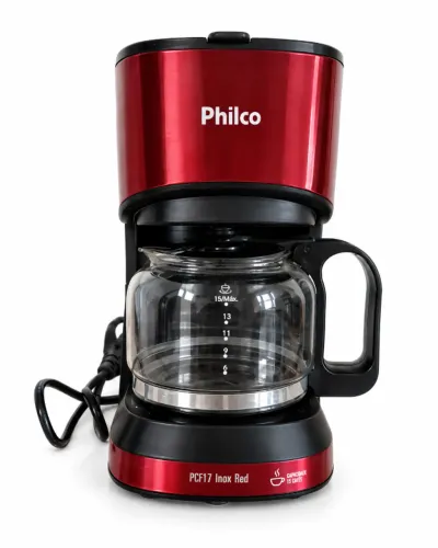 CAFETEIRA ELÉTRICA E GARRAFA TÉRMICA INOX
