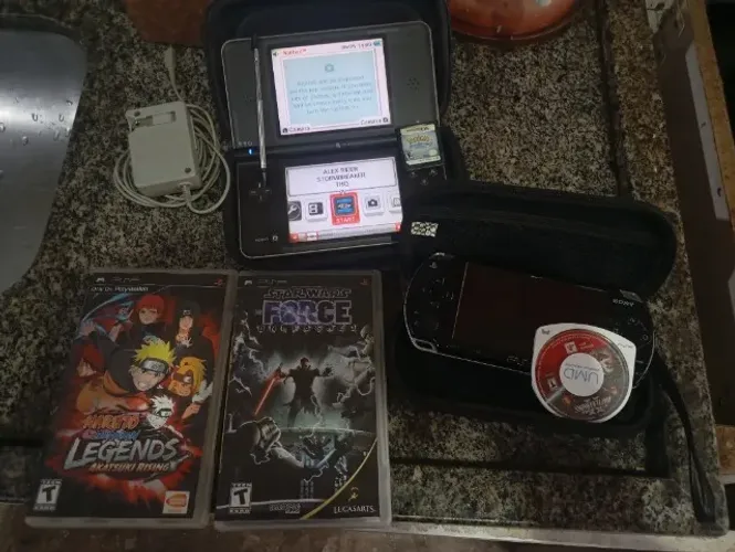 Nintendo New DSI XL desbloqueado+ PSP e jogos