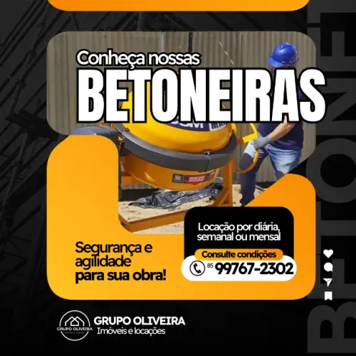 Locação de Betoneira 400L