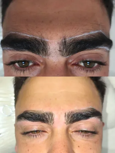 Depilação e designer de sombrancelhas.