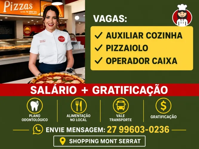 Vaga de Emprego - Colina de Laranjeiras