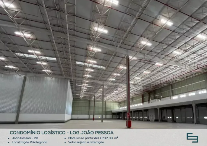 Galpão para alugar em João Pessoa/PB com 1.223,58 m² e 5 docas