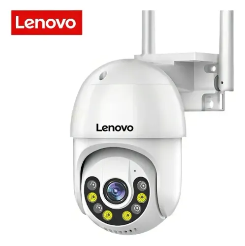 Câmera IP PTZ Lenovo Wi-Fi Externa Visão Noturna 3MP Full HD